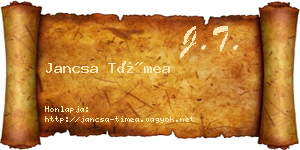 Jancsa Tímea névjegykártya